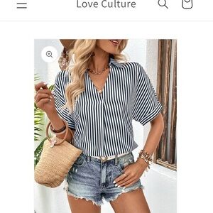 NWT. LOVE CULTURE Destroyed cuff denim shorts in Small